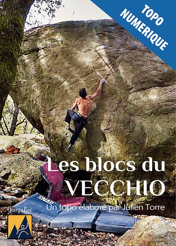 le topo numérique du site de bloc du Vecchio en Corse